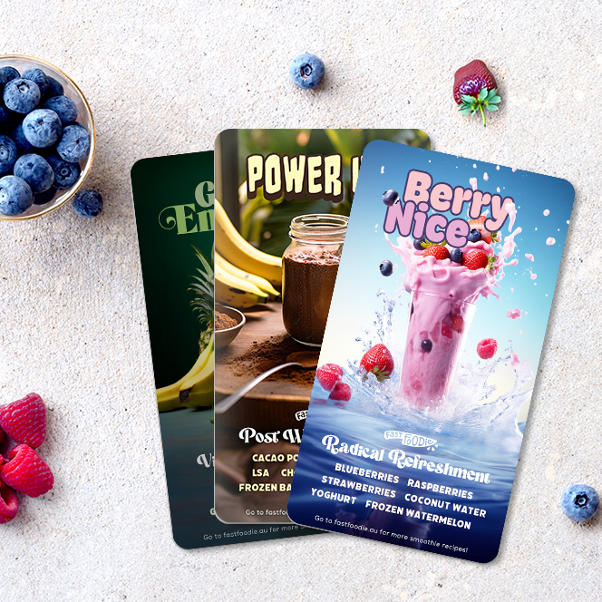 Fast Foodie™ Digital Smoothie Cards